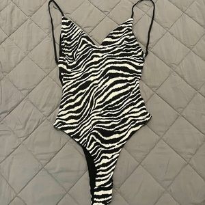 Dollskill “Meek” zebra bodysuit